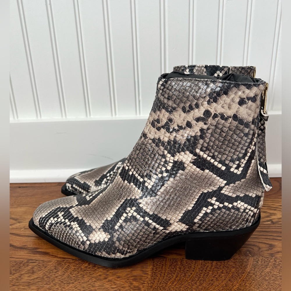 AllSaints Lenora Snake Boot Bootie NIB runs small 10/40